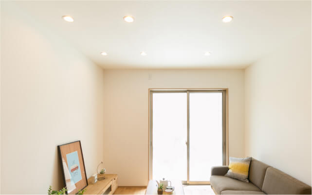 1階リビング ダウンライト（LED）